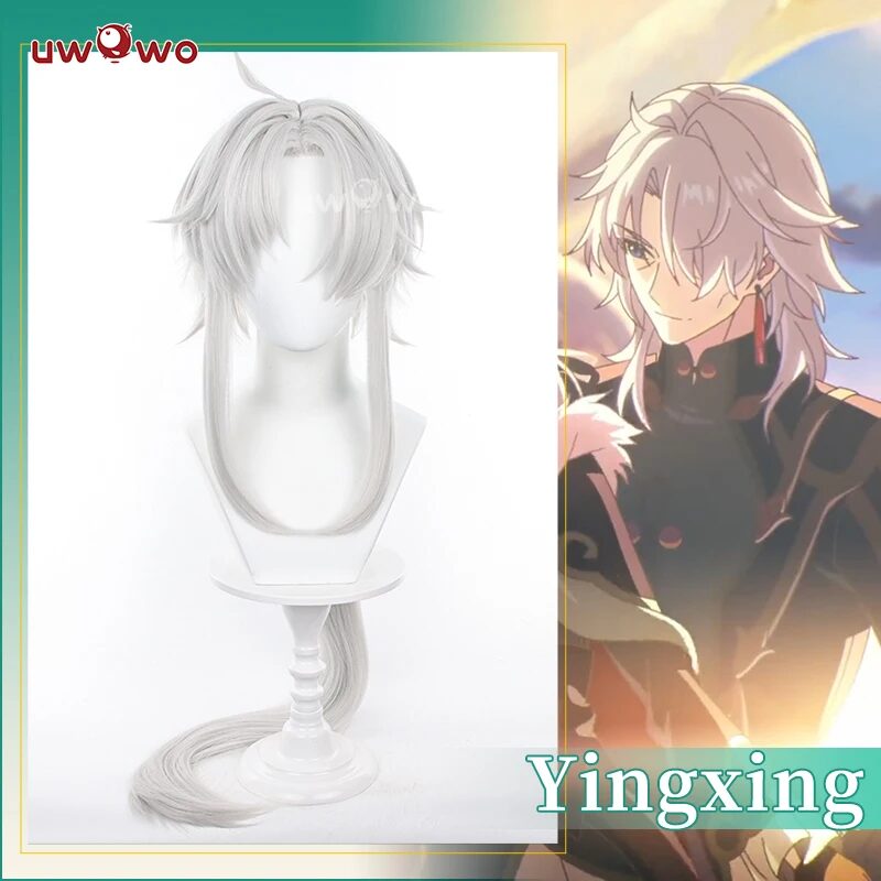 Honkai Star Rail HSR Yingxing Cosplay Perücke 125CM Silber Langhaar hitzebeständig 2 IN STOCK UWOWO Honkai Star Rail HSR Yingxing Cosplay Wig 125CM Silver Long Hair Heat Resistant 1