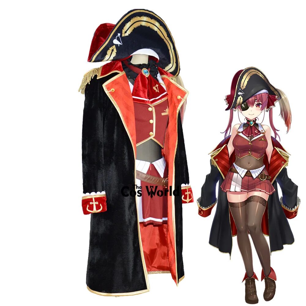 Virtual YouTuber VTuber Houshou Marine Outfits Anime Cosplay Costumes 1