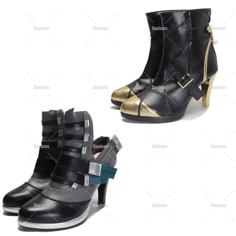 Sucicos Cosplay Evelyn Chevalier Tsukishiro Yanagi Cosplay Shoes Game Zenless Zone Zero Cosplay Women Halloween ZZZ Shoes 1