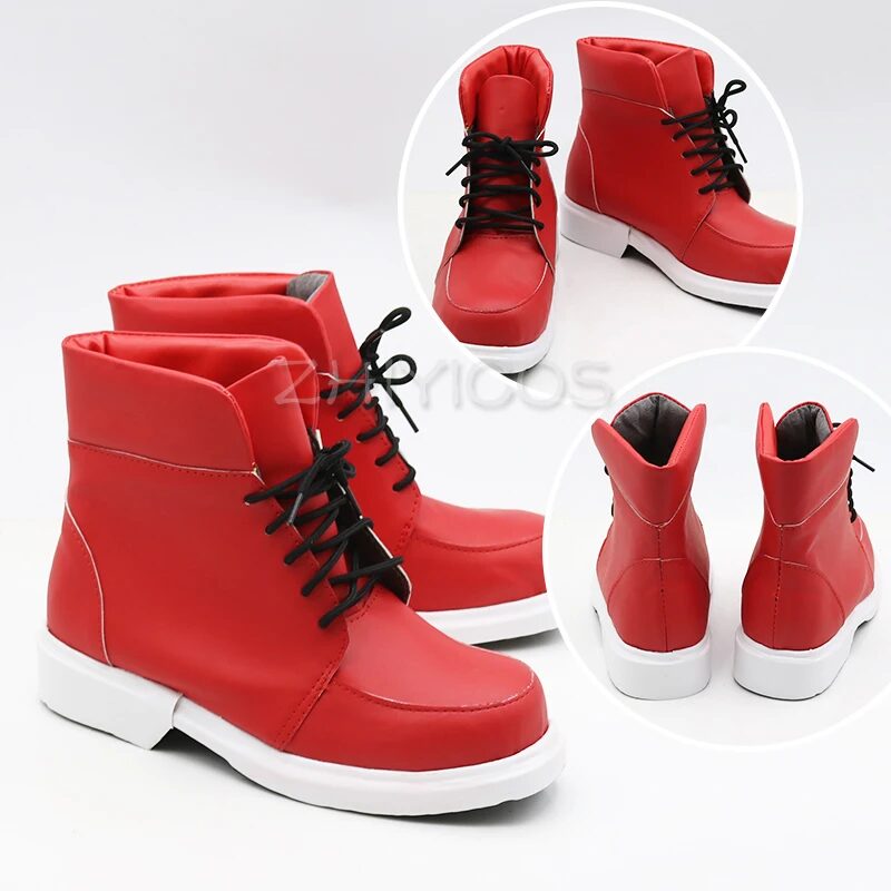 New My Hero Academia Izuku Midoriya Cosplay Shoes My Hero Academia Cosplay Boots Lace-up PU Leather Carnival Halloween Shoes 1