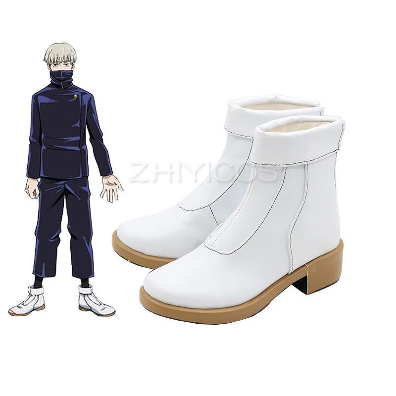 New Anime Jujutsu Kaisen Cosplay Shoes Toge Inumaki Shoes White Boots Women Men Carnival Halloween Shoes Size 35-48 1