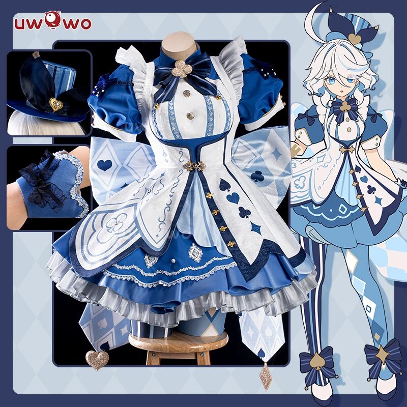 PRE SALE UWOWO Furina Cosplay Game Genshin Impact Fanart Furina Wonderland Cosplay Costume Halloween Costume 1