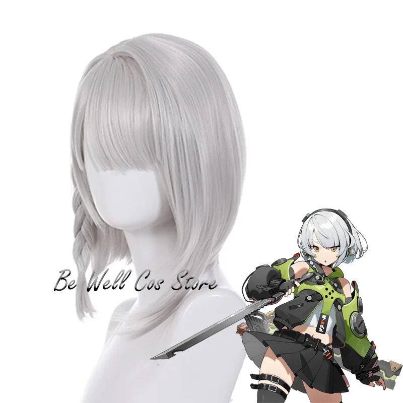 Anby Demara Cosplay Wig Game Zenless Zone Zero Short Wig Resistant Synthetic Hair Women Girls Halloween Outfit Roleplay Prop 1