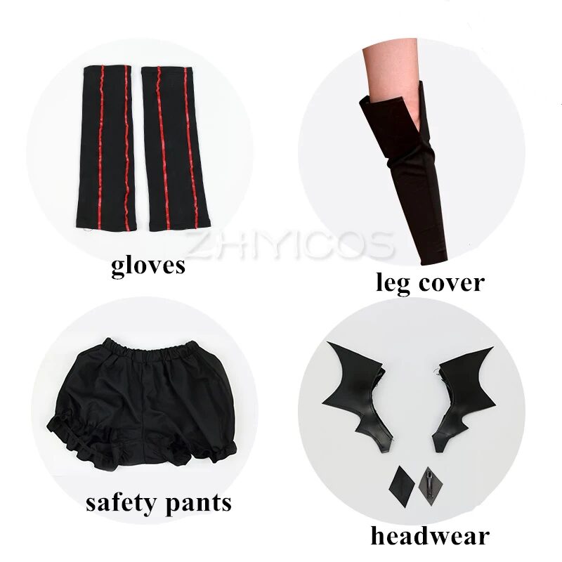 Seraph of the End Krul Tepes Vampir Kostüm Halloween Damen S-XL 5 Anime Seraph of the End the Queen of Vampire Krul Tepes Cosplay Costume Black Fancy Dress Halloween Costumes for Women S-XL 5