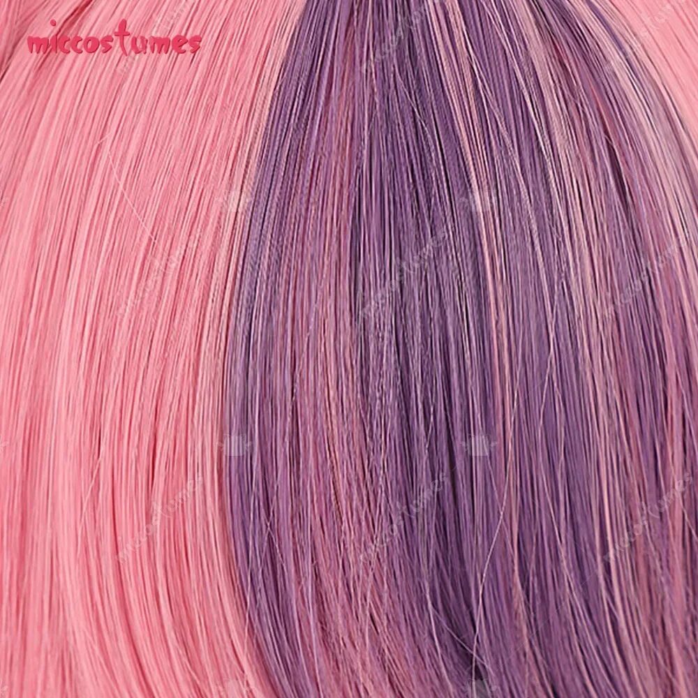Damen Cosplay Perücke Langes Rosa Gemischtes Farbenhaar 5 Miccostumes Women's Cosplay Wig Long Pink Mixed Color Wig 5
