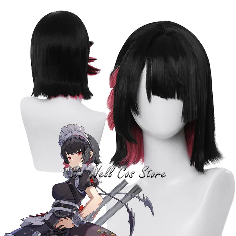 Ellen Joe Cosplay Wig Game Zenless Zone Zero Hairpin Resistant Synthetic Hair Women Girls Halloween Outfit Roleplay Prop 1