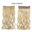 Long Straight Curly One Piece 5clips Clip-in Extensions 22Inch Heat Resistant Hairstyles Colour Mix Blonde Hair Piece For Women 29