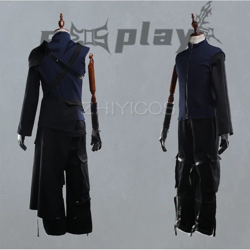 Final Fantasy FF7 Remake Cloud Strife Cosplay Kostüm Outfit Pauldrons Halloween Erwachsene Kostüme für Frauen/Männer Anpassen 3 Final Fantasy FF7 Remake Cloud Strife Cosplay Costume Outfit Pauldrons Halloween Adult Costumes for Women/Men Customize 3