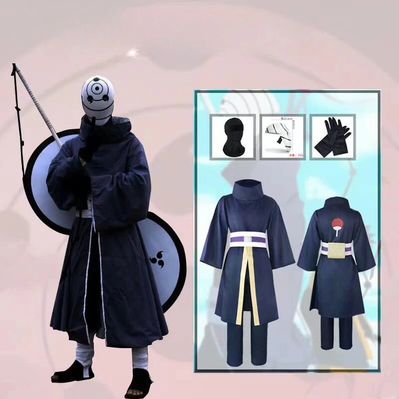 Naruto Cosplay Anzug Uchiba mit Drei-Augen-Maske-Kleidung für Männer und Frauen Anime Cosplay Requisiten 2 Anime Naruto Cosplay Suit Uchiba with Soil Three-eye Mask Clothing Anime Men's and Women's Cos Clothing Anime Cosplay Props 2