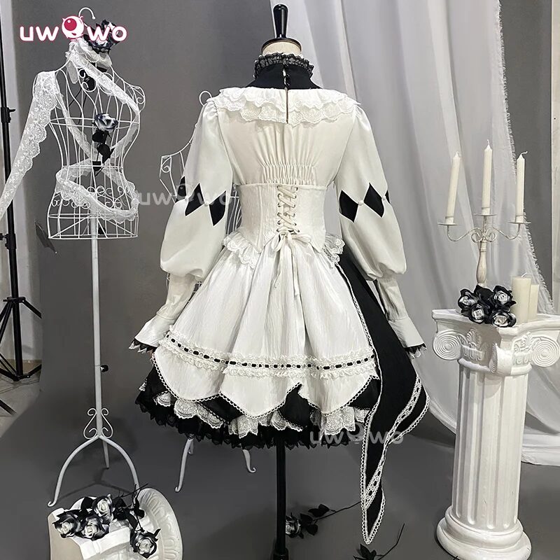 Asahina Mafuyu Cosplay Kostüm Maid Dress Halloween Costume 2 UWOWO Asahina Mafuyu Cosplay Collab Series: Project Sekaii Asahina Mafuyu mizuu5 Cosplay Costume Maid Dress Halloween Costumes 2