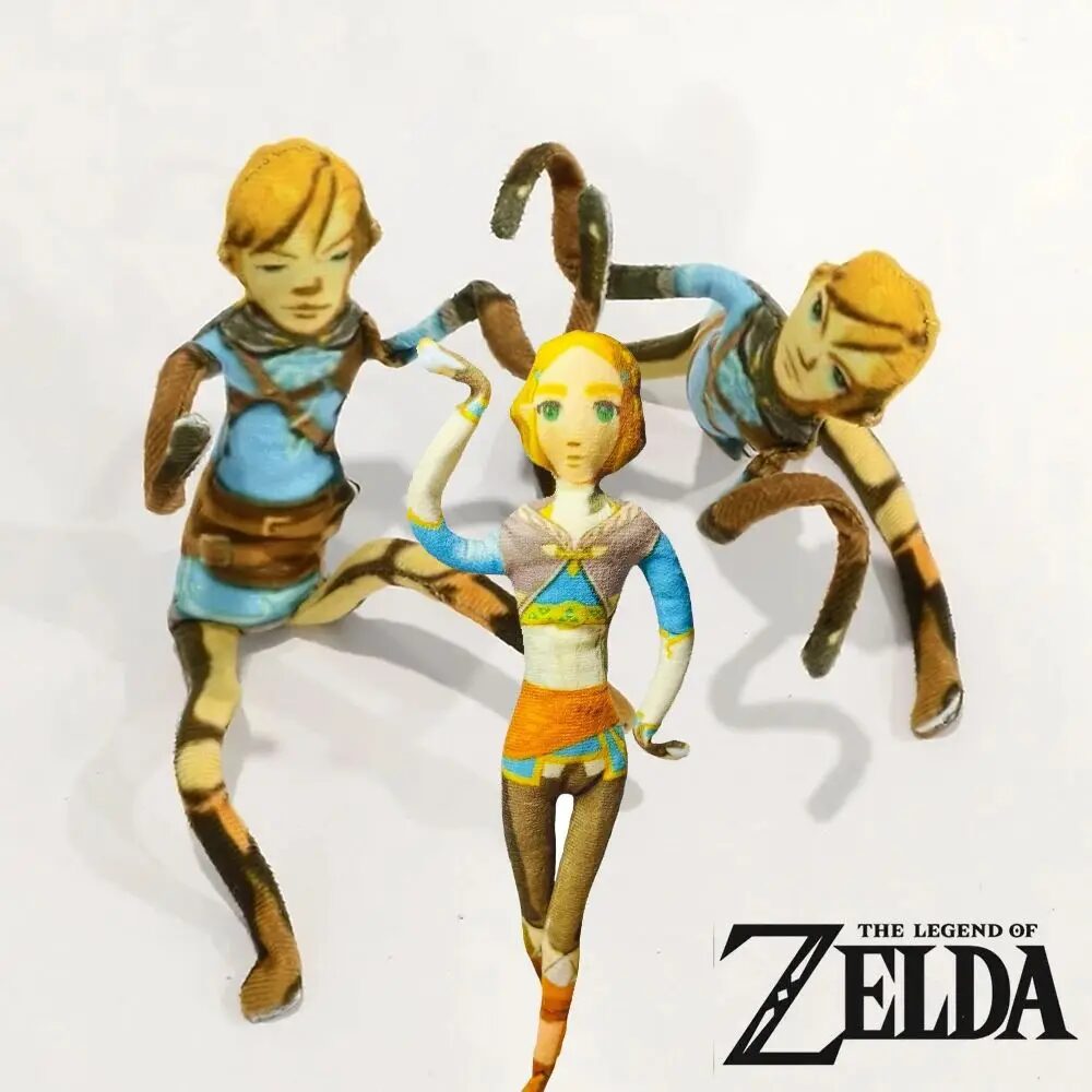 Zelda Link Cosplay Dolls Plush Doll Stuffed Figure with Bendable Limbs for Game Room Decor Women Men Xmas Giftt 1