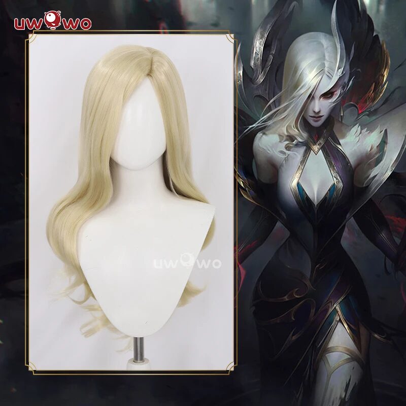 PRE SALE UWOWO Morgana Cosplay Wig League of Legends/LOL Coven Morgana Cosplay Wig Long Hair Yellow Hair 90CM 1