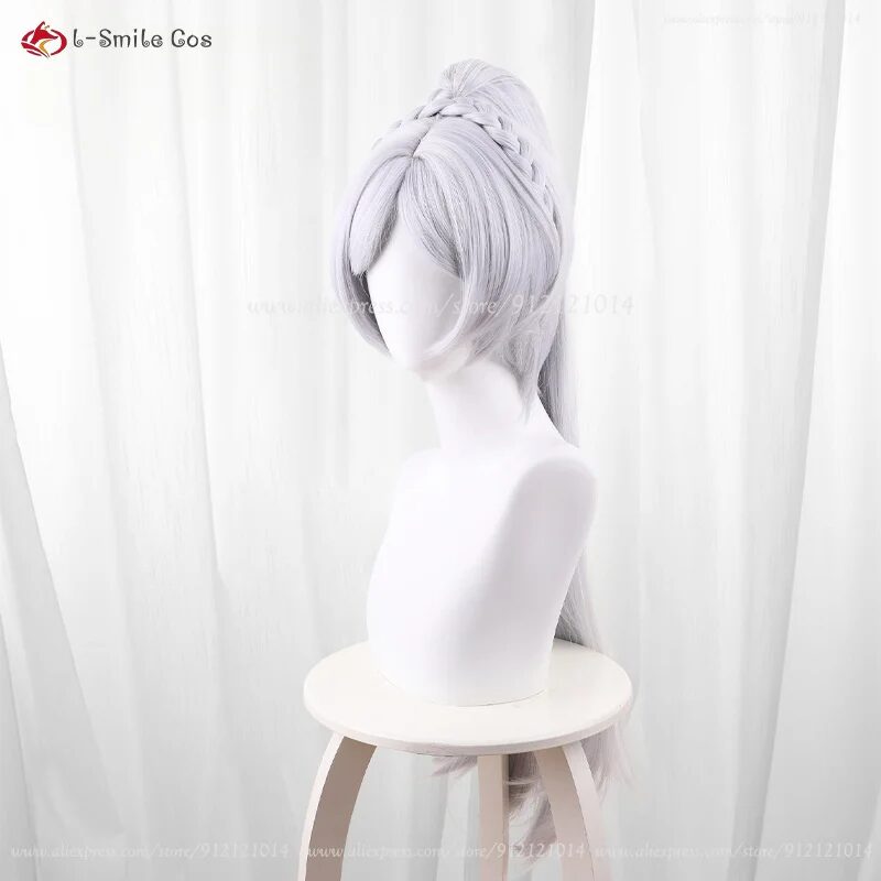 Frierenn Cosplay Perücke 65cm Silberweiß Synthetik Hitzebeständig Anime Halloween 6 Choice Frierenn Cosplay Wig 65cm Silver White Wigs For Women Anime Cos Wigs Heat Resistant Synthetic Hair Halloween Christmas 6