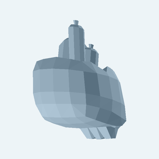 Totenkopf mit Kerze als 3D-Modell